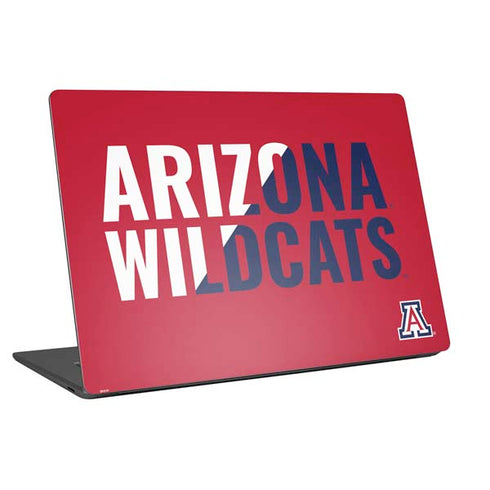 University of Arizona Wildcats Logo Split Red Universal Laptop 12in (9.8 x 6.8in) Skin
